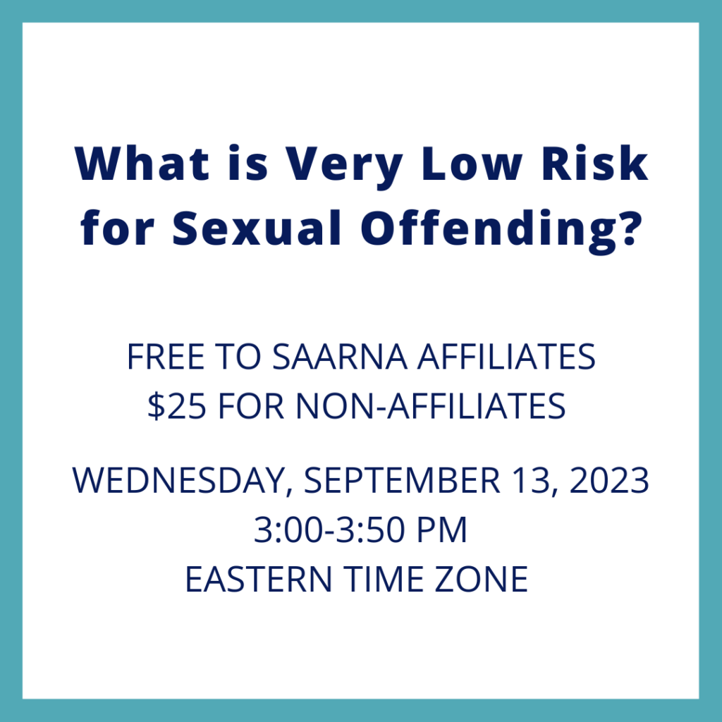 What is Very Low Risk for Sexual Offending?