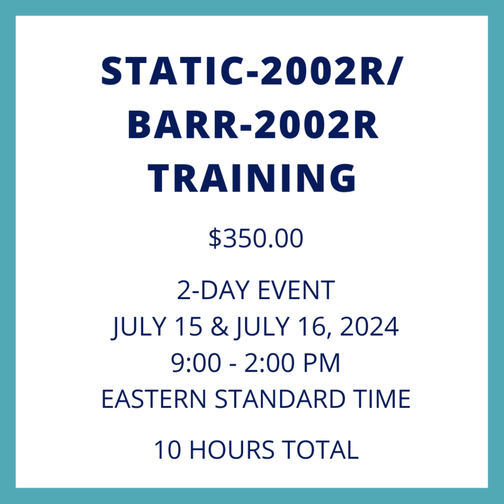Static-2002R/BARR-2002R Training