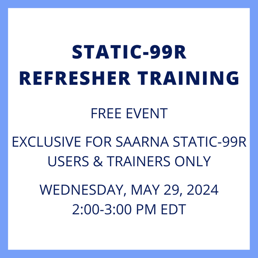 Static-99R Refresher Training