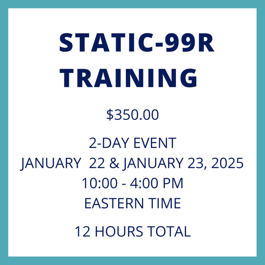 Static-99R Training