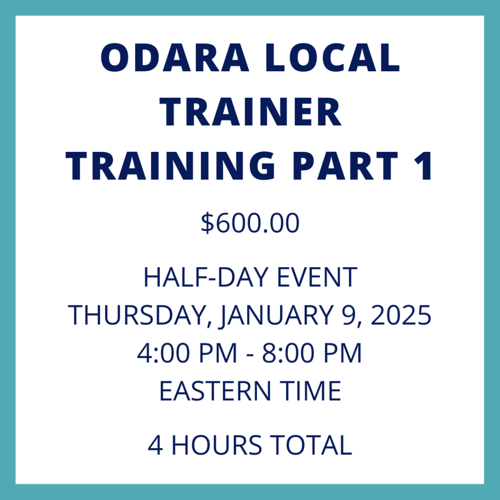 ODARA LOCAL TRAINER TRAINING PART 1 - Exclusive Event for ODARA Trainers