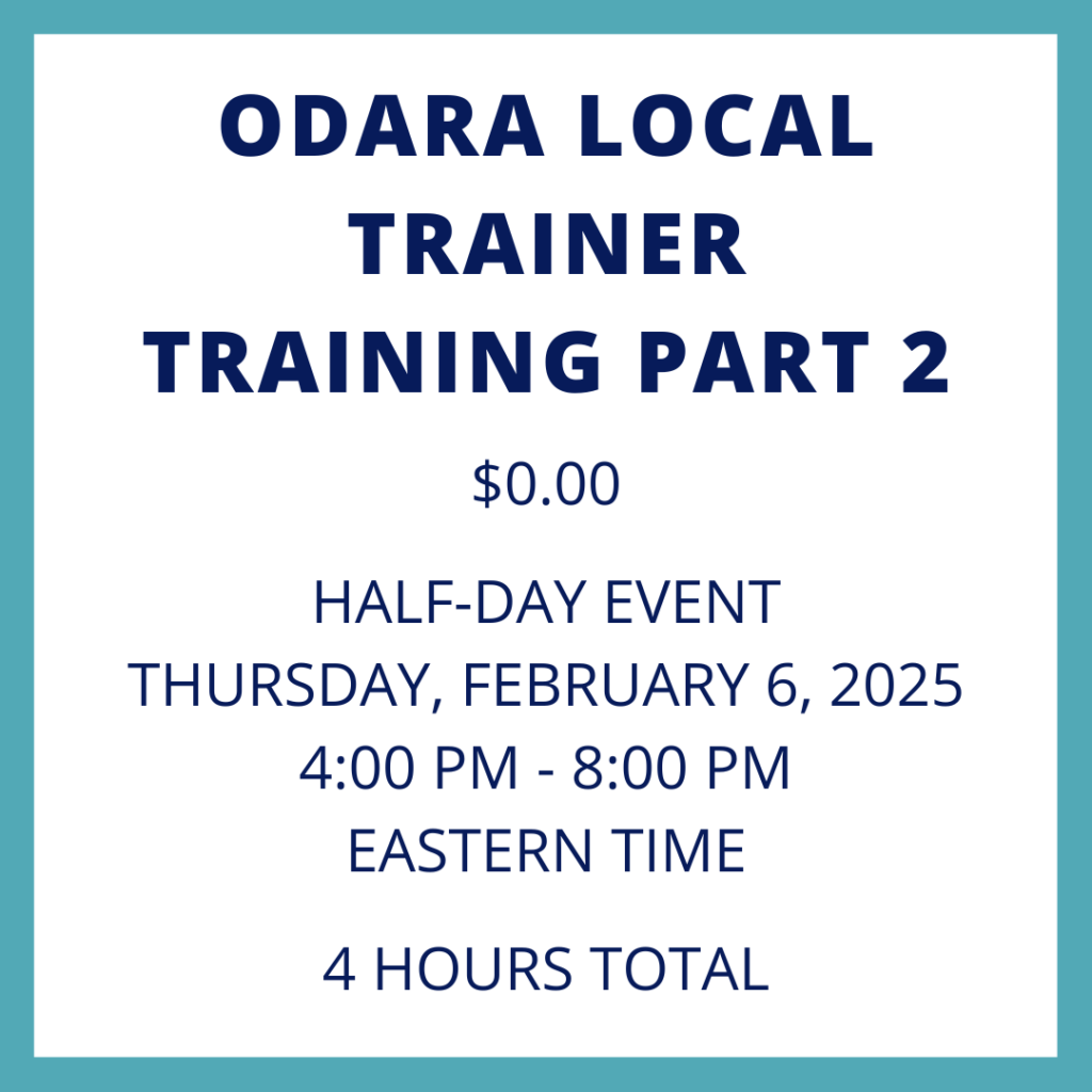 ODARA LOCAL TRAINER TRAINING PART 2 - Exclusive Event for ODARA Trainers