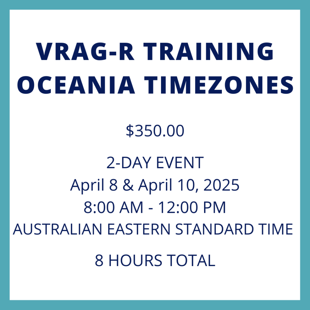 VRAG-R Training (Oceania Timezones)