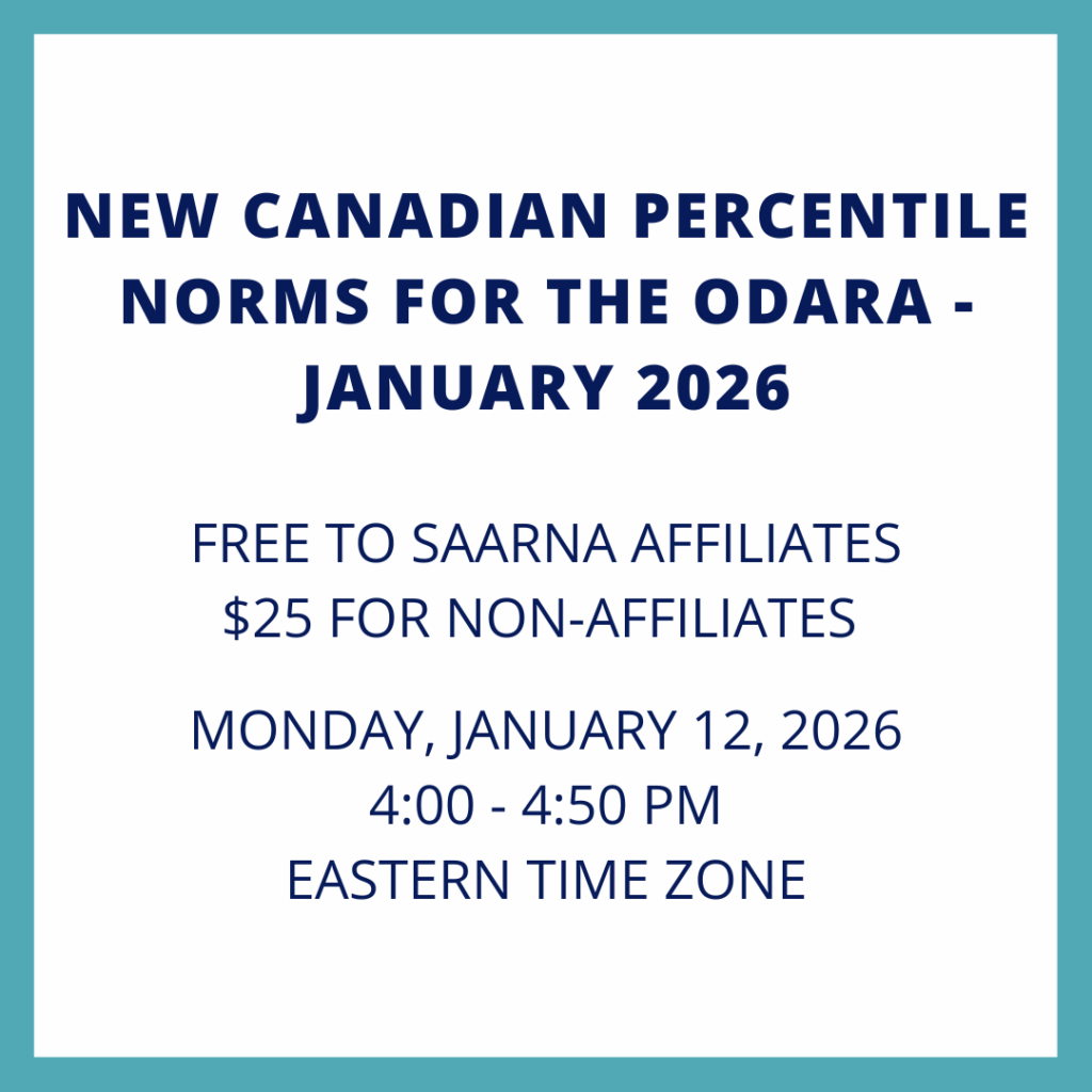 New Canadian Percentile Norms for the ODARA - January 2026