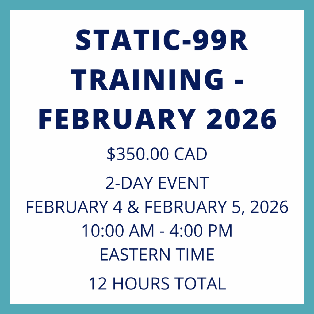 Static-99R Training - February 2026