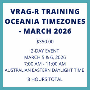 VRAG-R Training (Oceania-Friendly Timezones) - March 2026